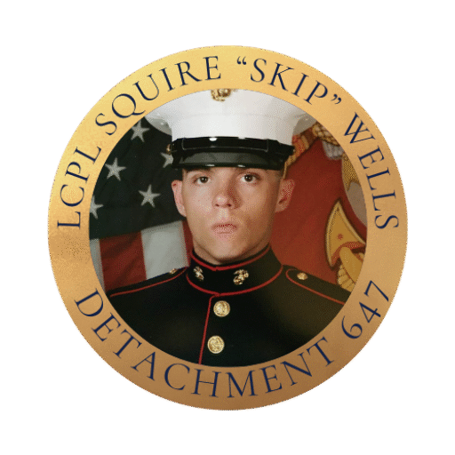 LCpl Squire "Skip" Wells Marine Corps League Detachment 647 logo